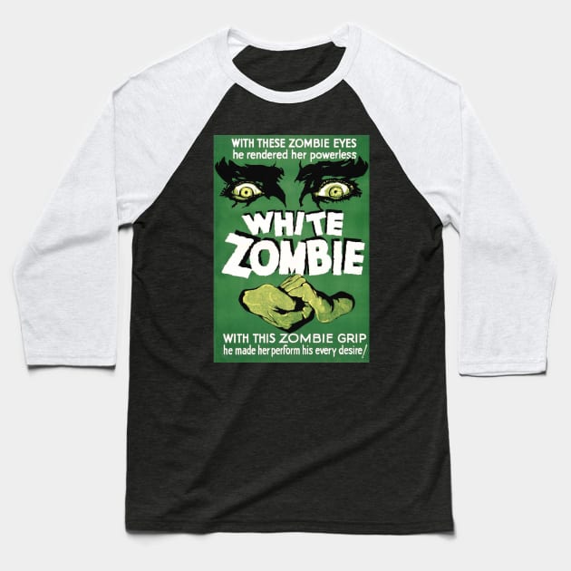 White Zombie - Bela Lugosi - 1932. Baseball T-Shirt by OriginalDarkPoetry